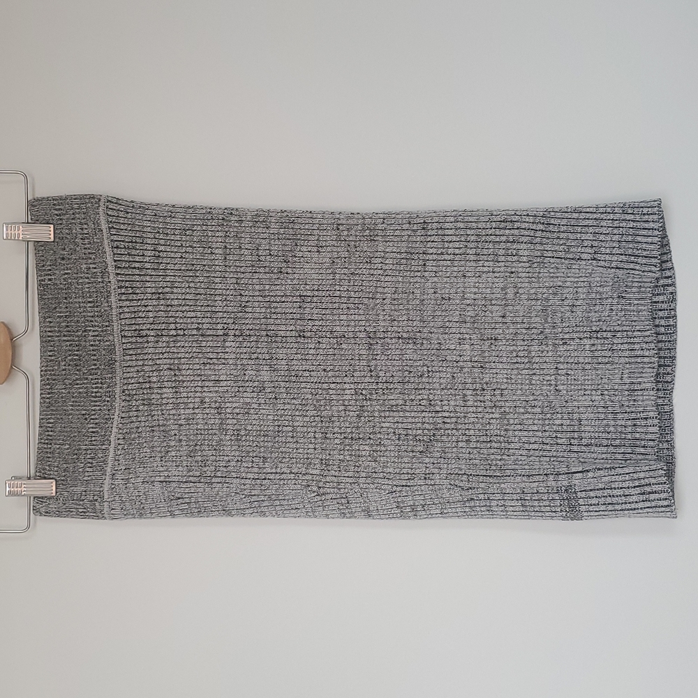 Cable Knit High Waisted Wide Band Pencil Skirt